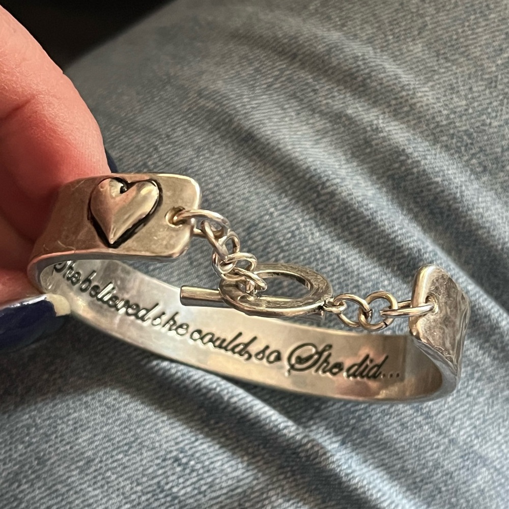Premier Designs Silver Inspirational Bracelet - Picture 2 of 5